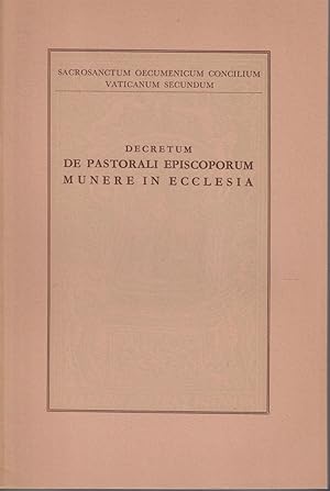 Seller image for Decretum De Pastorali Episcoporum Munere in Ecclesia for sale by Jonathan Grobe Books