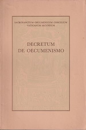Seller image for Decretum De Oecumenismo for sale by Jonathan Grobe Books
