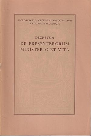 Image du vendeur pour Decretum De Presbyterorum Ministerio Et Vita mis en vente par Jonathan Grobe Books