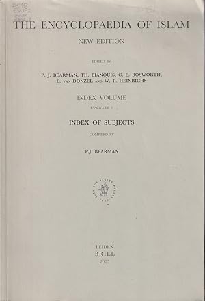 Seller image for The Encyclopaedia Of Islam, New Edition: Index Volume, Index Of Subjects : Fascicule 1 (Encyclopaedia of Islam) (Vol I-XI) for sale by Jonathan Grobe Books