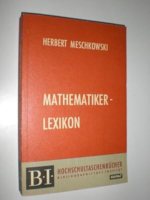 Seller image for Mathematiker-Lexikon. for sale by Stefan Kpper