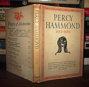 Imagen del vendedor de PERCY HAMMOND a la venta por Rare Book Cellar