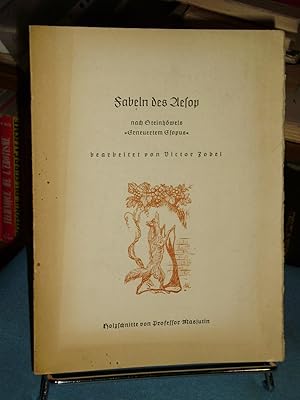 Fabeln Des Aesope,nach Steinhowels "erneuertem Esopus",bearbeitet Von Victor Zobel,mit Holzschnit...