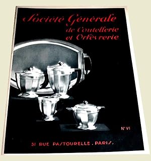 Société Générale de Coutellerie et d'Orfèvrerie- Catalogue N°VI - Couverts Apollo : métal blanc a...