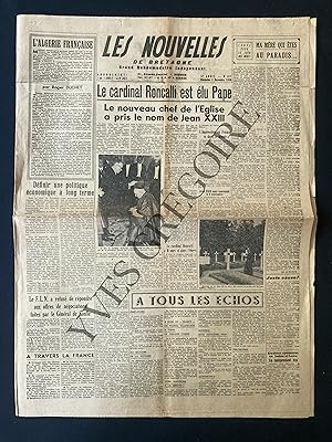 LES NOUVELLES DE BRETAGNE-N°617-DIMANCHE 2 NOVEMBRE 1958