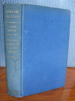 Seller image for Literary Criticism: A Short History for sale by C L Hawley (PBFA)