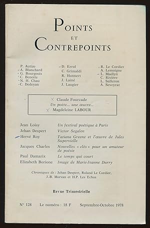 Seller image for Points et Contrepoints n�128. Septembre-octobre 1978 for sale by LibrairieLaLettre2
