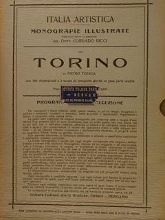 Immagine del venditore per Italia artistica, Monografie illustrate LXII, RICCI C. (direz. di). TORINO. venduto da EDITORIALE UMBRA SAS