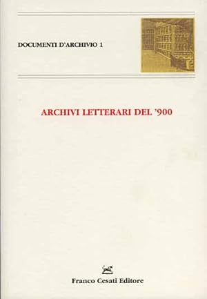 Immagine del venditore per Archivi letterari del '900. venduto da FIRENZELIBRI SRL