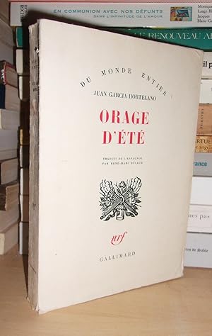 Seller image for ORAGE D'ETE for sale by Planet's books