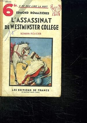 Imagen del vendedor de L ASSASSINAT DE WESTMINSTER COLLEGE. a la venta por Le-Livre