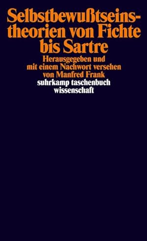 Bild des Verkäufers für Selbstbewußtseinstheorien von Fichte bis Sartre : (Mit Textbeitr. in Engl. und Franz.) zum Verkauf von AHA-BUCH GmbH