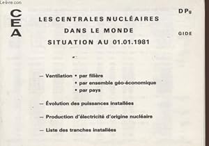 Bild des Verkufers fr LES CENTRALES NUCLEAIRES DANS LE MONDE - VENTILATION PAR FILIERE, PAR ENSEMBLE GEO-ECONOMIQUE, PAR PAYS / EVOLUTION DES PUISSANCES ISTALLEES / PRODUCTION D'ELECTRICITE D'ORIGINE NUCLEAIRE / LISTE DES TRANCHES INSTALLEES. zum Verkauf von Le-Livre