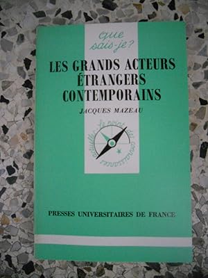 Image du vendeur pour Les grands acteurs etrangers contemporains (cinema) mis en vente par Frederic Delbos