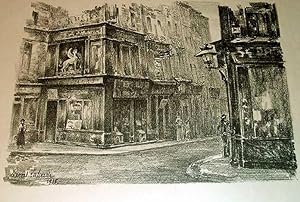 Bild des Verkufers fr Trs belle lithographie "Rue de Paris". signe dans la planche Ernest LABORDE.- zum Verkauf von JOIE DE LIRE