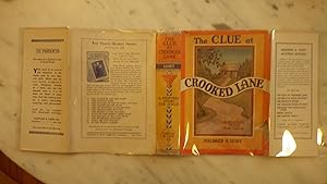 Seller image for THE CLUE AT CROOKED LANE in Original RARE Color Dustjacket with Edges of Red & Orange with Inset of Mystery House Up Lane with Shadowy Figure By it. Series #1, Author Weaves Story Which Not Only Contains the Mystery Element for Youngsters of Today & Giv for sale by Bluff Park Rare Books