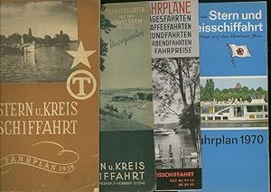 Stern- und Kreisschiffahrt Berlin. Konvolut mit Fahrplänen, enthalten sind: Fahrplan 1938 (Vorder...