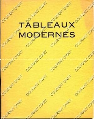 TABLEAUX MODERNES. AQUARELLES. PASTELS. GOUACHES. DESSINS. SCULTURES. [BLANCHARD. BOTTINI. LANSKO...