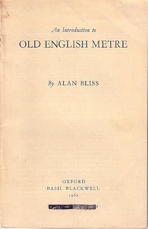 Immagine del venditore per An Introduction to Old English Metre venduto da Monroe Bridge Books, MABA Member