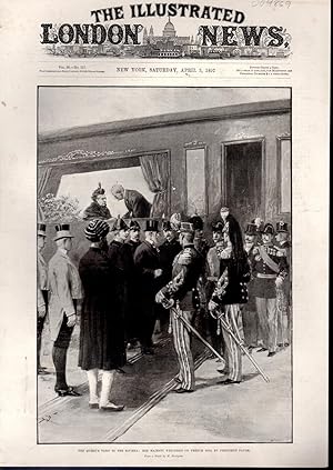 Seller image for ENGRAVING: 'The Queen's visit to the Riviera'.engraving from The Illustrated London News, April 3, 1897 for sale by Dorley House Books, Inc.