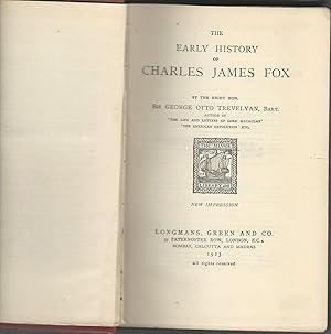 Imagen del vendedor de Early History of Charles James Fox a la venta por Dorley House Books, Inc.