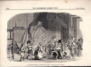 Imagen del vendedor de ENGRAVING: 'A Child's Dream of Twelfth Night '.from The Illustated London News, December 23, 1854 a la venta por Dorley House Books, Inc.