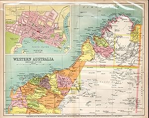 Imagen del vendedor de MAP: 'Western South Australia'.from the Australian Handbook, 1906 a la venta por Dorley House Books, Inc.