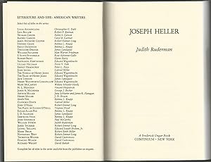 Bild des Verkufers fr Joseph Heller zum Verkauf von Dorley House Books, Inc.