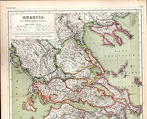 Bild des Verkufers fr MAP: "Graecia". map from Atlas Antiquus (Maps of the Ancient World) zum Verkauf von Dorley House Books, Inc.