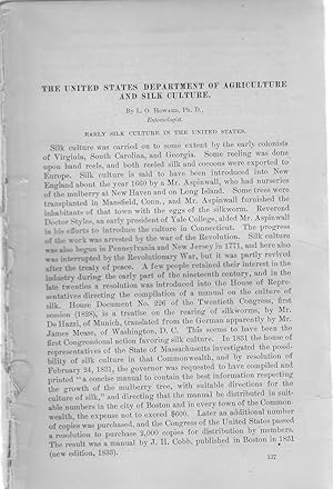 Image du vendeur pour The USDA & Silk Culture'.article disbound from Yearbook of the Department of Agriculture, 1903 mis en vente par Dorley House Books, Inc.