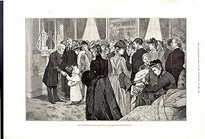 Image du vendeur pour ENGRAVING: "The President's Public Reception at the White House" .from The Illustrated News of the World Nov. 12, 1892 mis en vente par Dorley House Books, Inc.