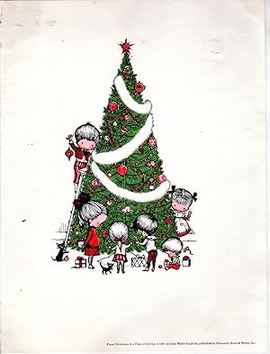 Seller image for PRINT: The Christmas Tree".a Print from CHRISTMAS IS A TIME OF GIVING for sale by Dorley House Books, Inc.