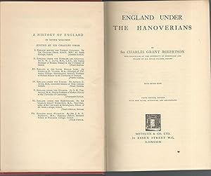 Seller image for England Under the Hanoverians (Volume VI of A History of England for sale by Dorley House Books, Inc.