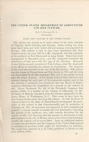 Imagen del vendedor de The USDA & Silk Culture'.article disbound from Yearbook of the Department of Agriculture, 1903 a la venta por Dorley House Books, Inc.