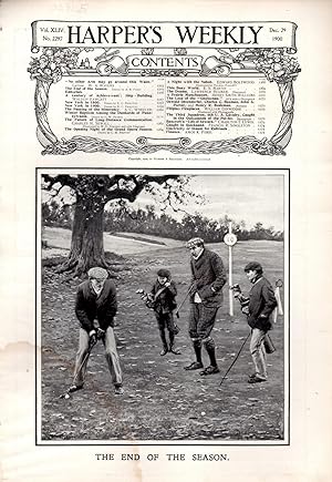 Seller image for ENGRAVING: 'End of the Season'. engraving from Harper's Weekly, 12/29/1900 for sale by Dorley House Books, Inc.