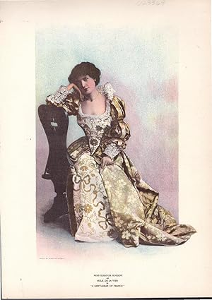 Seller image for PRINT: 'Miss Eleanor Robson as Mlle. de la Vier'.colored lithograph from Truth Magazine, 1901 for sale by Dorley House Books, Inc.