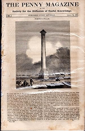 Bild des Verk�ufers f�r Penny Magazine #130; April 12, 1834 zum Verkauf von Dorley House Books, Inc.