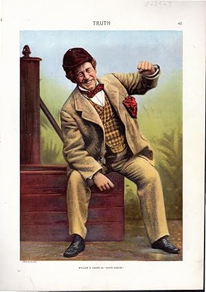 Seller image for PRINT: "William H. Crane as David Harum".colored lithograph from Truth Magazine, 1901 for sale by Dorley House Books, Inc.