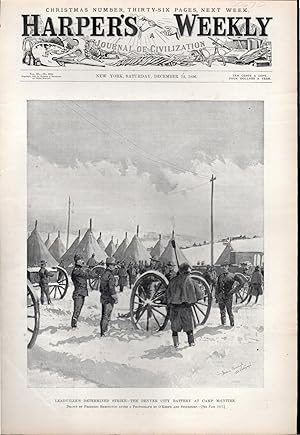 Seller image for ENGRAVING: 'Leadville's Determined Strike'. .engraving from Harper's Weekly, December 12, 1896 for sale by Dorley House Books, Inc.