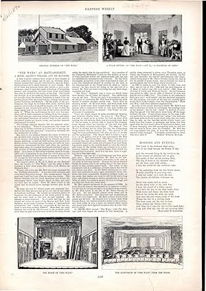 Image du vendeur pour ENGRAVING:'The Ways, At Mattapoisett: A Model Amateur Theatre' . from Harper's Weekly, November 21, 1896 mis en vente par Dorley House Books, Inc.