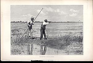 Seller image for ENGRAVING: 'Rail-Shooting' .engraving in Harper's Weekly, November 12, 1898 for sale by Dorley House Books, Inc.