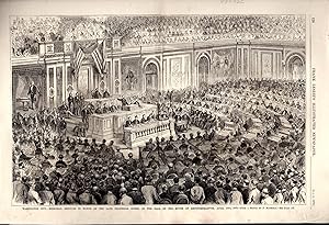 Immagine del venditore per ENGRAVING:'Memorial Services in Honor of the Late Professor Morse'.engraving Frank Leslie's May 4, 1872 venduto da Dorley House Books, Inc.