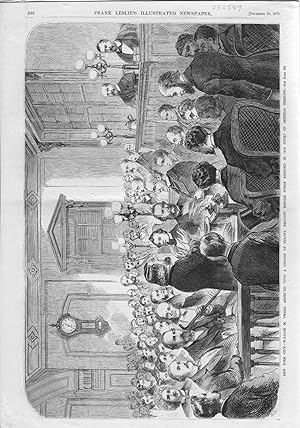 Imagen del vendedor de ENGRAVING:'William M. Tweed.brought Before Judge Bedford' .engraving Frank Leslie's December 30, 1871 a la venta por Dorley House Books, Inc.