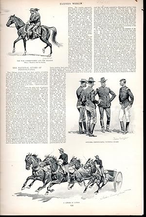 Seller image for PRINT:'The National Guard of Pennsylvania'.2+ pages of text & illus from Harper's Weekly, September 1, 1894 for sale by Dorley House Books, Inc.