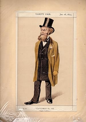 Bild des Verkufers fr PRINT: 'Statesmen. No. 136: Mr. Charles Gilpin, M.P.'.from Vanity Fair, January 18, 1873 zum Verkauf von Dorley House Books, Inc.