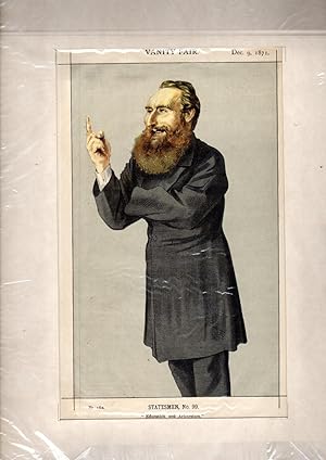 Bild des Verkufers fr PRINT: 'Statesmen. No. 99: Mr. Anthony John Mundella, M.P.from Vanity Fair, December 9, 1871 zum Verkauf von Dorley House Books, Inc.