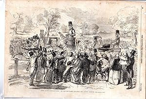 Seller image for ENGRAVING: "The Demonstration in Hyde-Park".engraving from The Illustrated London News, July 7, 1855 for sale by Dorley House Books, Inc.