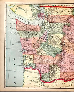 Seller image for MAP:'Washington'.From Cram's Superior Reference Atlas of Kansas & The World for sale by Dorley House Books, Inc.