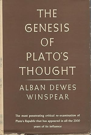 Seller image for The Genesis of Plato's Thought (Harbor's Scholars' Classics ) for sale by Dorley House Books, Inc.