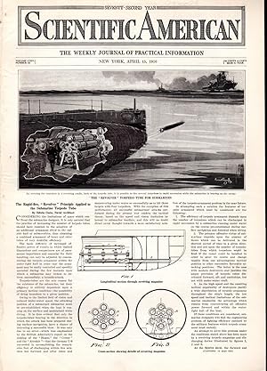 Seller image for PRINT:'The Rapid-fire, "Revolver" Principle Applied to the Submarine Torpedo Tube'.article from Scientific American, April 15, 1916 for sale by Dorley House Books, Inc.